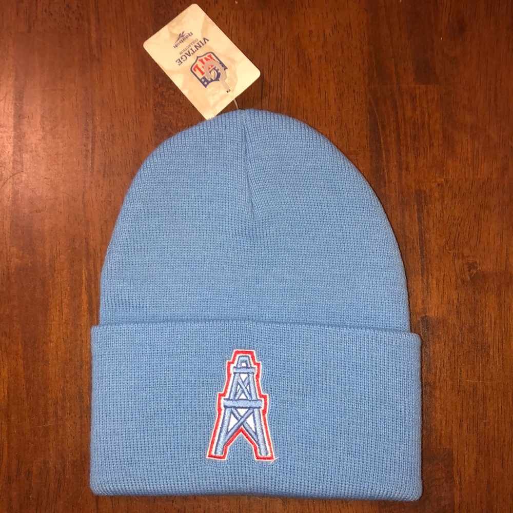NFL Houston Oilers Reebok Vintage Cuffed Beanie OS